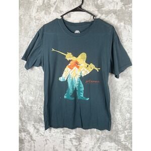 Mens The Duck Company Aspen Colorado Bigfoot Ski Graphic‎ T Shirt Size L